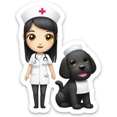 forensic nurse and cute kuromi sticker