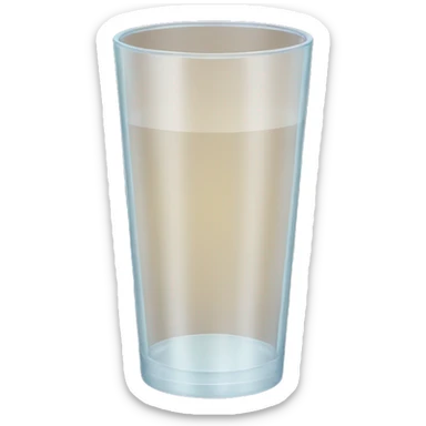 empty pint glass sticker