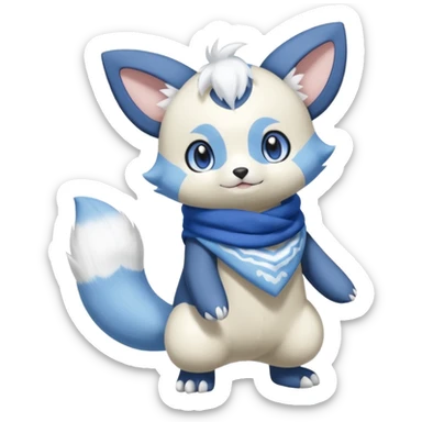 Shiny Minccino-Meowstic-Oshawott-Hybrid (Full body) sticker