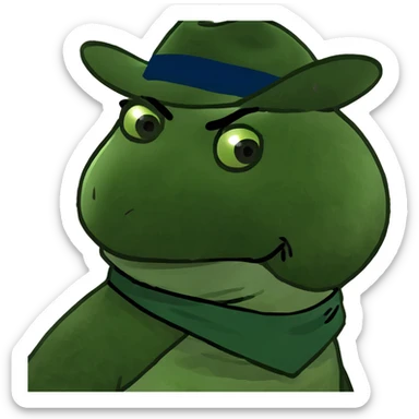 A chicken on a person‘s back sticker