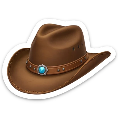 Cowboy hat sticker