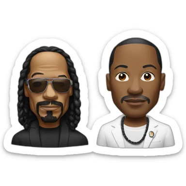 Snoop dog and dr dre sticker