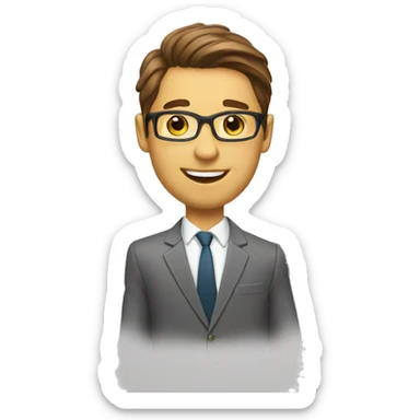 real estate agent curios sticker