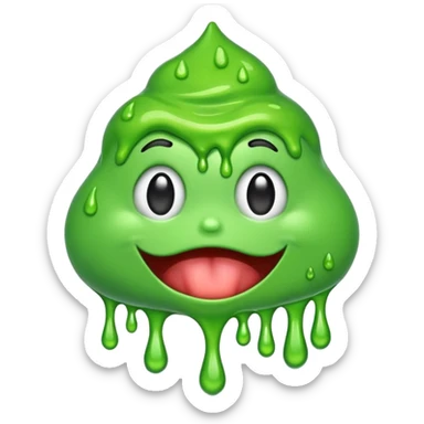 Slime face sticker