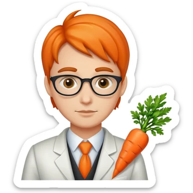lawer with carrot sticker