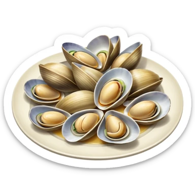 Steamed clams sticker