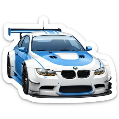 Make BMW M3 GTR emoji in detailed! sticker