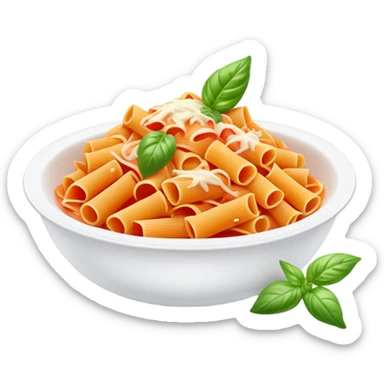 Vodka pasta with basil fancy sticker