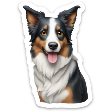 boarder collie blue healer  sticker