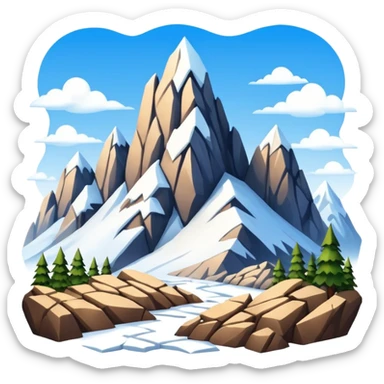 Siete montañas sticker