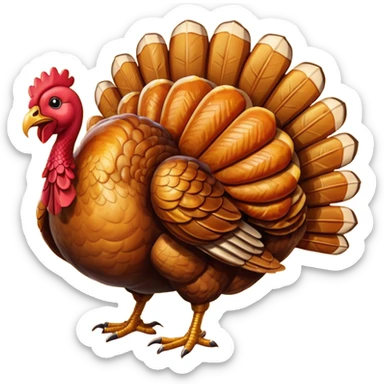 Thanksgiving turkey sticker