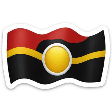 the aboriginal australian flag sticker