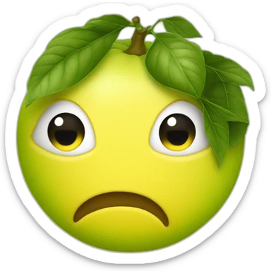 Citron qui fait une bisou sticker