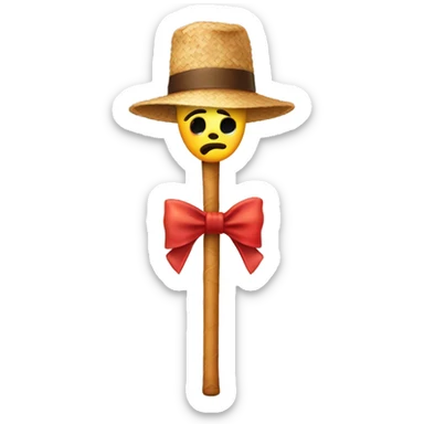 cane con un fiocco in testa sticker