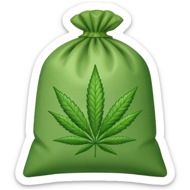 weed pound baggie  sticker