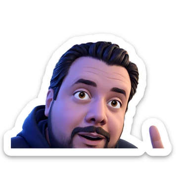 handsome man with beard sticker