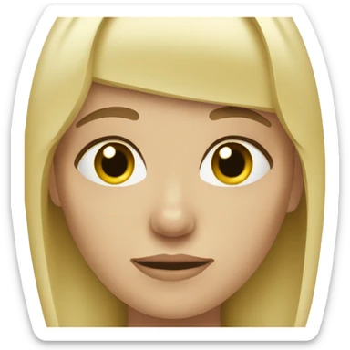 ill blonde girl sticker