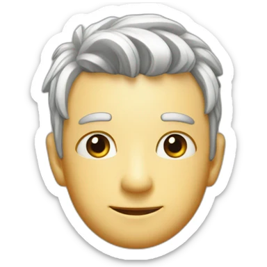 zanahoria con forma de número 3 sticker