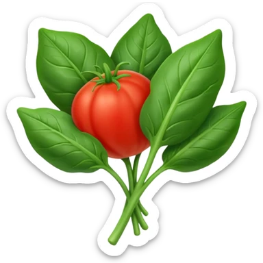Spinach & tomato sticker