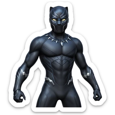 Black panther superhero  sticker