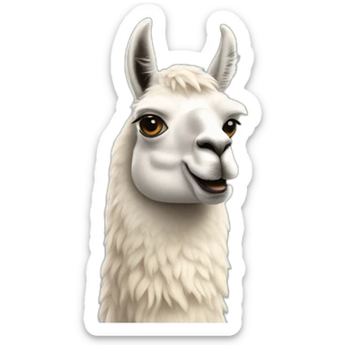 Llama ola ke ase sticker
