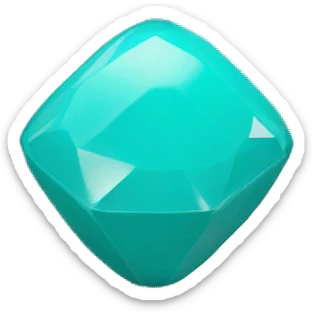 Turquoise jewel with silver chain necklace sticker