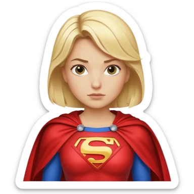 Flash super hero women blonde sticker
