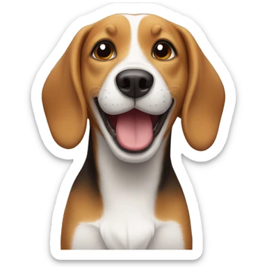 Happy beagle  sticker