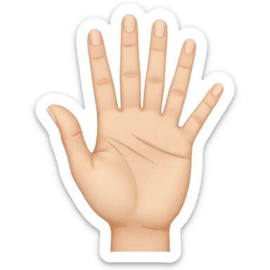 ASL symbol for the number 7 sticker