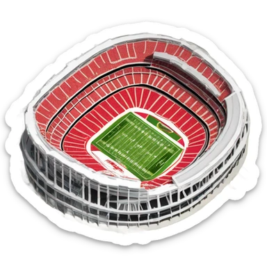 Arrowhead Stadium KC Chiefs sticker