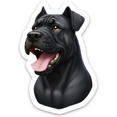 Black presa canario  sticker