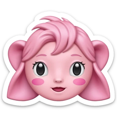 Quiero un lazo de color rosa pastel  sticker