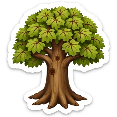 walnut tree sticker