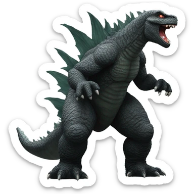 Godzilla  sticker