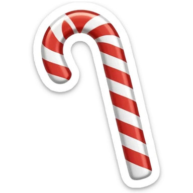 candy cane emoji sticker