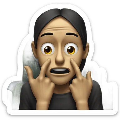 Edward munch the scream on An airplane sticker