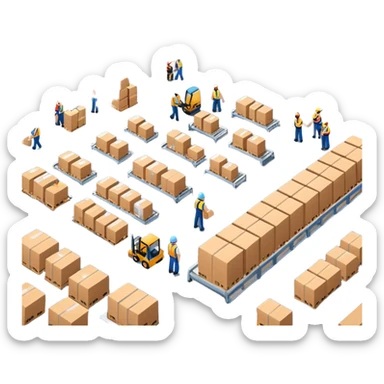 Distribution centre sticker