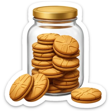 biscoff jar sticker