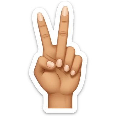 middle finger by side sticker