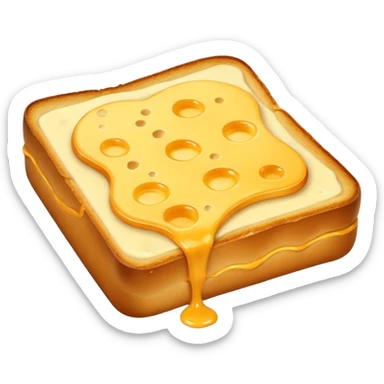 🍞🧀🍞 Closed cheese toast without a face sticker