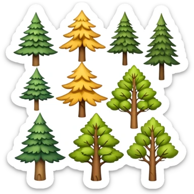 Cute, full-length tree emoji
birch, pine, oak, maple, spruce, poplar sticker