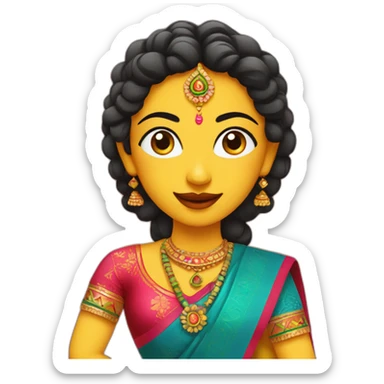 Navratri gujarati festival sticker