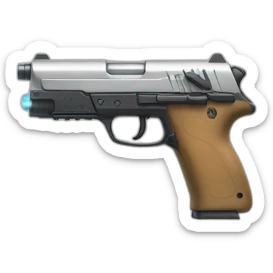 rubia depilacion laser pistola sticker
