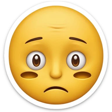 stressed out emoji sticker