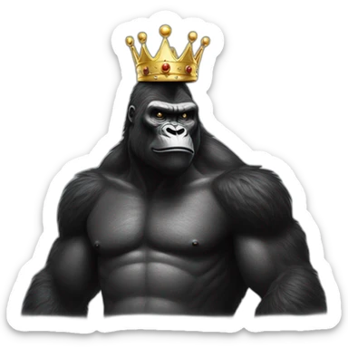 King Kong with crown  sticker