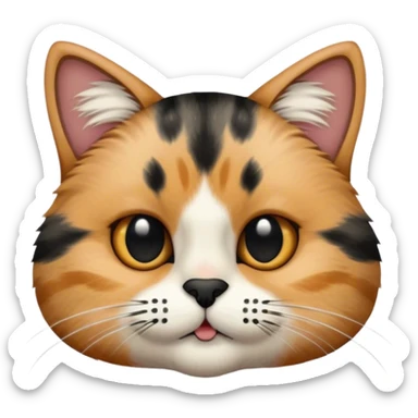 a cat black and white line a texdor and a point right neben her mouth and under her mouth in black sticker