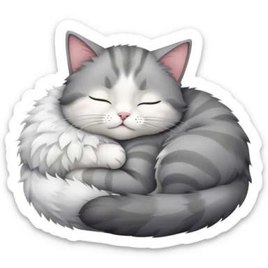 Cat sleeping  sticker