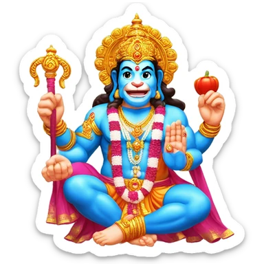 Panch mukhi Hanuman ji  sticker
