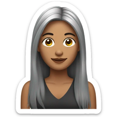 Una mujer con extensiones de pestañas  sticker