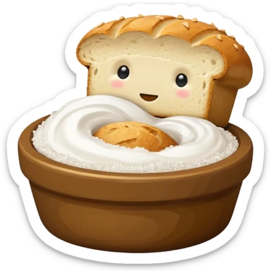  simple salt cellar and bread   sticker